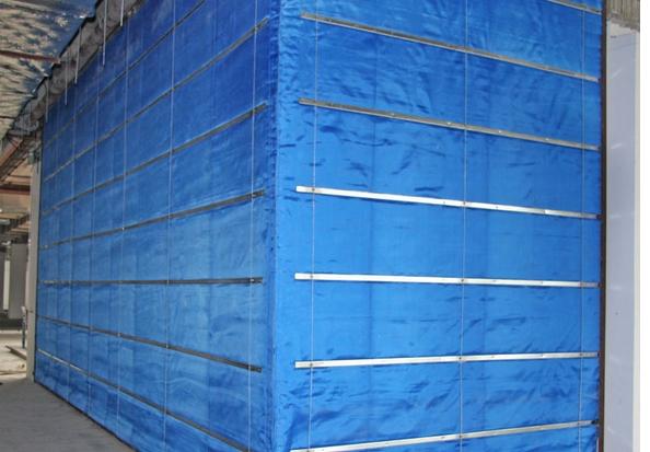 特級(jí)無機(jī)布折疊拉升防火卷簾門